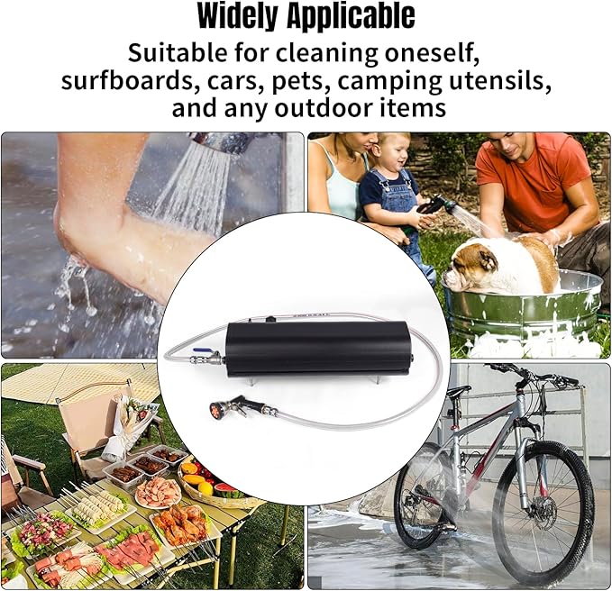 4 Gallon Pressurized Water Tank for Camping Showers and Outdoor Activities Bumper Mount Water Storage for VehiclesTrucksSUV