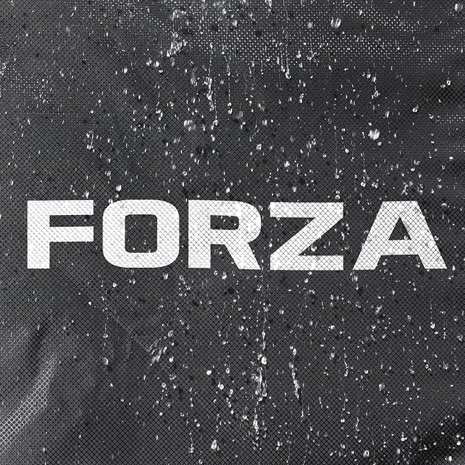 FORZA Portable Team Shelter | Durable Steel Frame Shelter for Sports Teams – Optional Benches &amp Multiple Colors (Black Shelter + 8 Seater Bench)