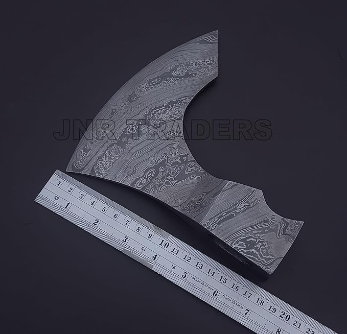 Axe Head Handmade Damascus Viking Hatchet Axe Bearded Camping Wood Cutting Chopping Splitting Axe Medieval Battle Axe Head Ax-2039
