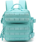 9L Mini Tactical Backpack Multi-Purpose RucksackSmall Gym Bag EDC Molle for Men and Women (Sky blue)