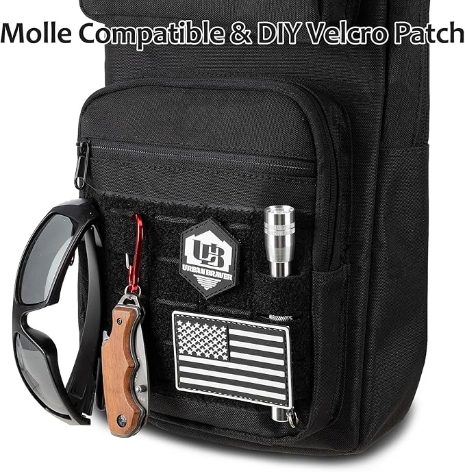 Hydration Backpack Tactical with 3l TPU Water Bladder: Hiking MOLLE Military Day Bag for Hunting for Men Women