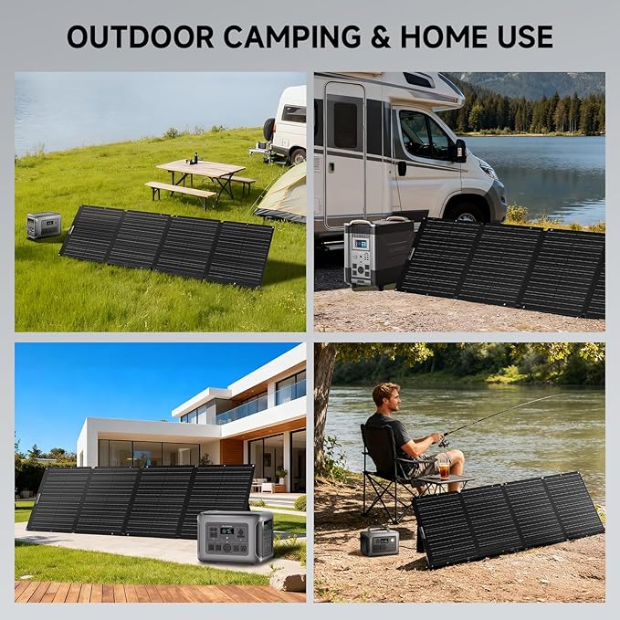 ALLPOWERS 200 Watt Portable Solar Panel SE200 25% High Efficiency Foldable Solar Charger IP68 Waterproof for Solar Generators Camping RV Off Grid