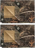 LOOGU Heavy Duty Waterproof Tarp Bionic Tree Camo Multi Purpose Poly Cover