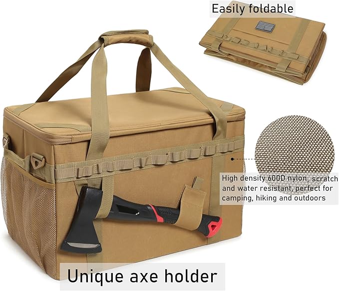 Tactical Sling Backpack and 46L Tactical Camping Storage Bag
