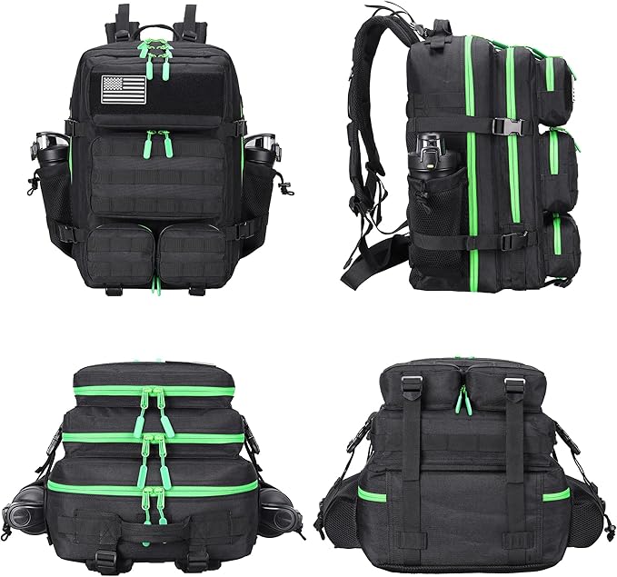 55L Tactical Backpack Heavy Duty Military Rucksack Molle Backpack 3 Day Assault Pack for Work Outdoors