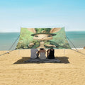 ALAZA St. Patricks Day RABIT Clover Leaves Beach Tent Sun Shelter Portable Canopy Sunshade for Outdoor Camping Picnics Backyard Fun 10x9 ft