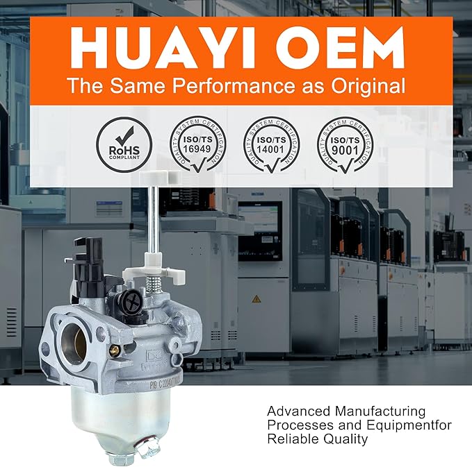 Hipa RY903600 Carburetor Fit for Ryobi 212CC 3600 4500 Watt Easy Start Generators Replace DP242852 16100-Z300410-0099 Generator Carb with Spark Plug Gasket
