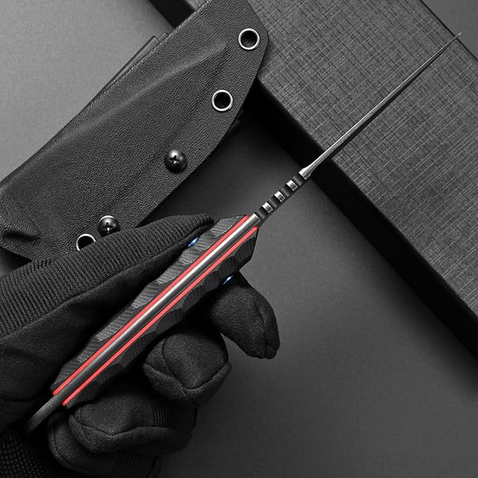 Eafengrow EF152 Fixed Blade Knife K110 Steel Blade G10 Handle Full Tang EDC Tool Knife for Outdoor Working Camping Hiking