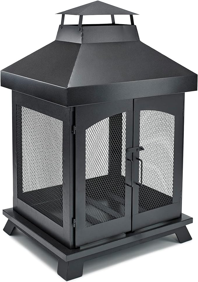 Endless Summer 45 Wood Burning Steel Outdoor Fireplace
