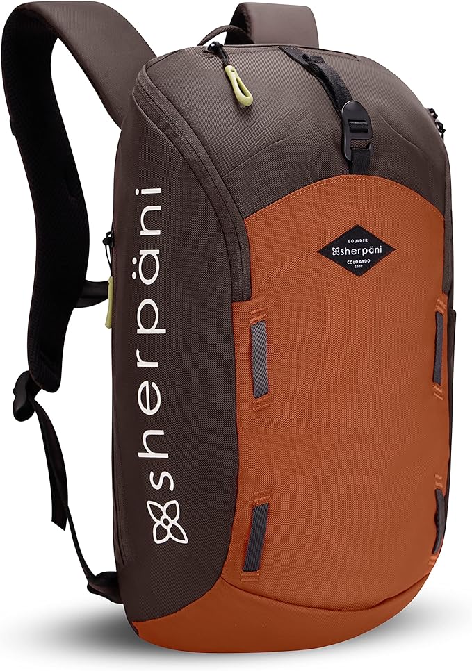Sherpani Switch 15L Lightweight Travel Hiking Backpack Hydration Backpack Backpack Purse for Women Daypack for Women Fits 13 Inch Laptop (Clay)