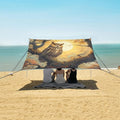 ALAZA Owl on The Tree Beach Tent Sun Shelter Portable Canopy Sunshade for Outdoor Camping Picnics Backyard Fun 10x9 ft