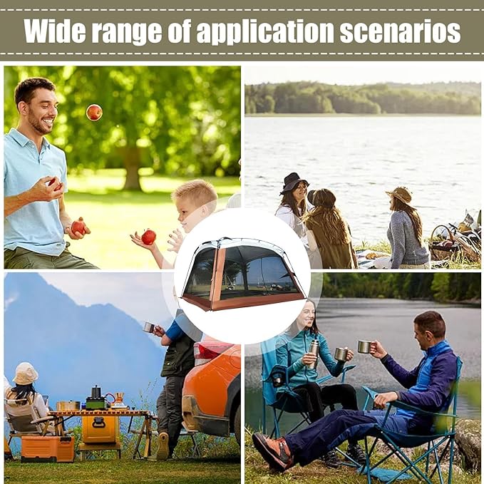Mesh Tent | UV Resistant Sunshade HouseCamping Screen Tentfor Picnic Family Trip Backyard Road Trips Travel Beach