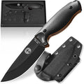 Holtzman's Gorilla Survival Naked Bloodline Full Tang Fixed Blade Survival Knife with Kydex Sheath - Durable and Versatile for Bushcraft Camping and Hiking