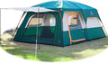 KTT Large Tent 6-8-10-12 PersonFamily Cabin Tents2 Rooms2 Doors and 4 Windows with MeshStraight WallWaterproofDouble LayerBig Tents for OutdoorPicnicCampingFamily Gathering