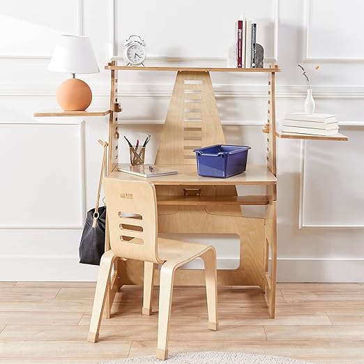 ECR4Kids Scoop Front Storage Bins Multipurpose Organization Navy 10-Piece