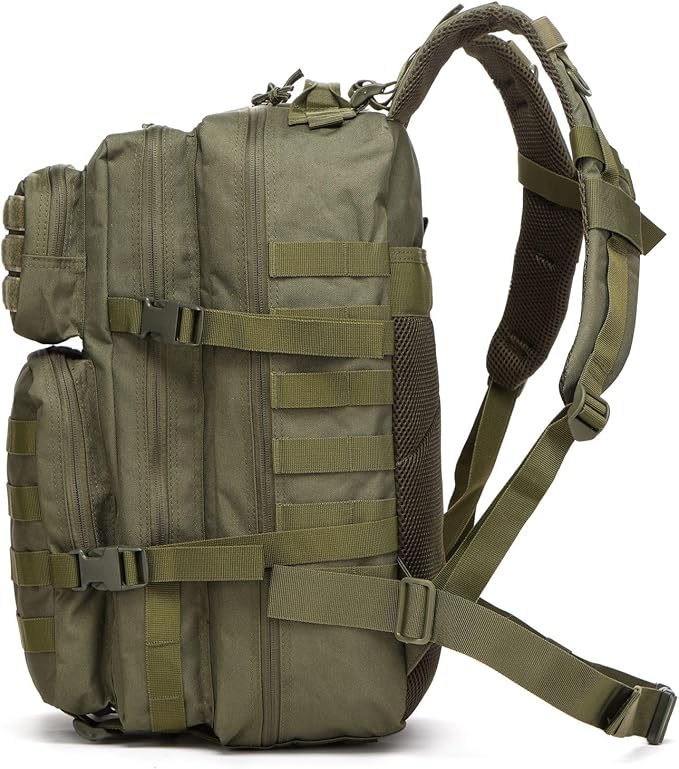 50L Sturdy Waterproof Fishing Hunting Bag Outdoor Military Tactical Sports Fitness Camping Hiking GYM Bag Backpacks (Green)