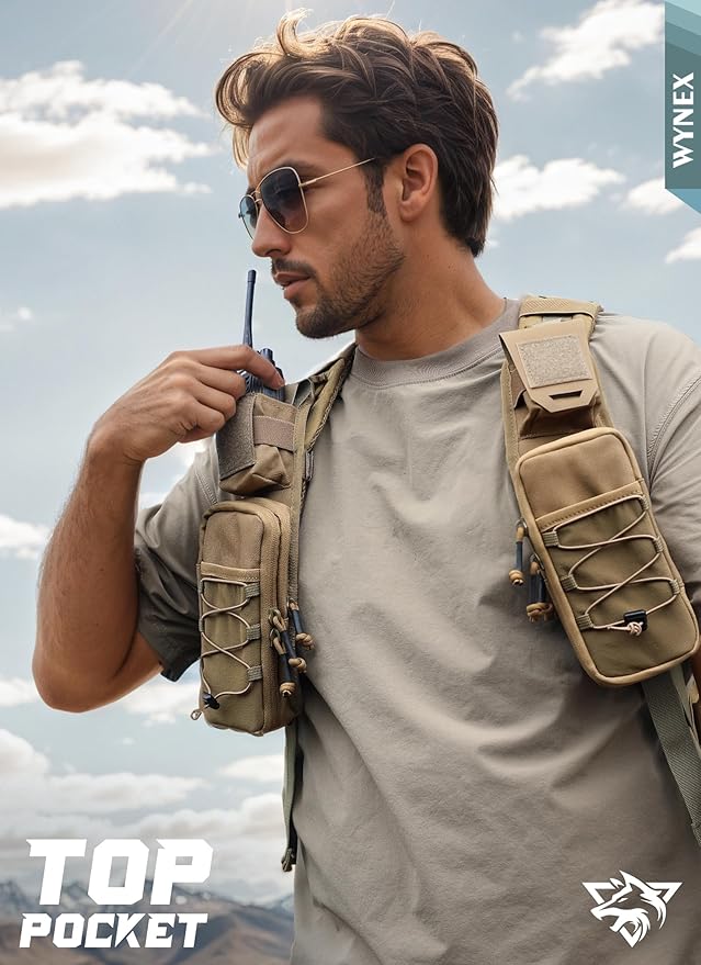 WYNEX Molle Backpack Accessories Pouch of Curve Design Version Tactical Backpack Strap Pouch Hiking Backpack Attachment Pack