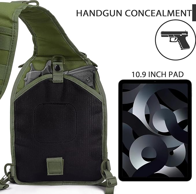 HAOMUK Tactical Sling Bag Backpack Military Rover Shoulder Sling Pack Small EDC Crossbody Chest Bag for Men