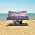 ALAZA Lavender Stars Sky Beach Tent Sun Shelter Portable Canopy Sunshade for Outdoor Camping Picnics Backyard Fun 10x9 ft
