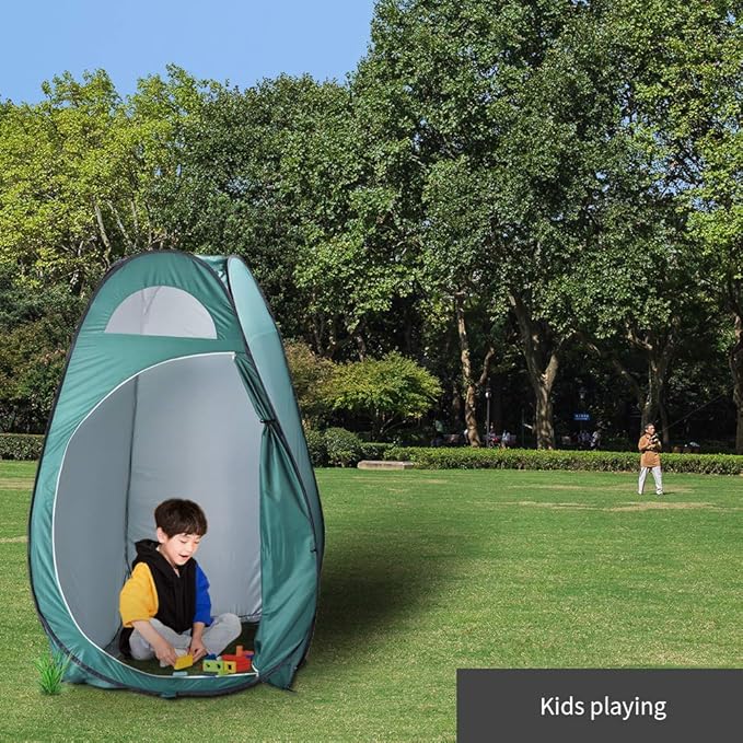 Outdoor Pop-up ToiletPortable Outdoor Pop-up Toilet Dressing Fitting Room Privacy Shelter Tent Army Green