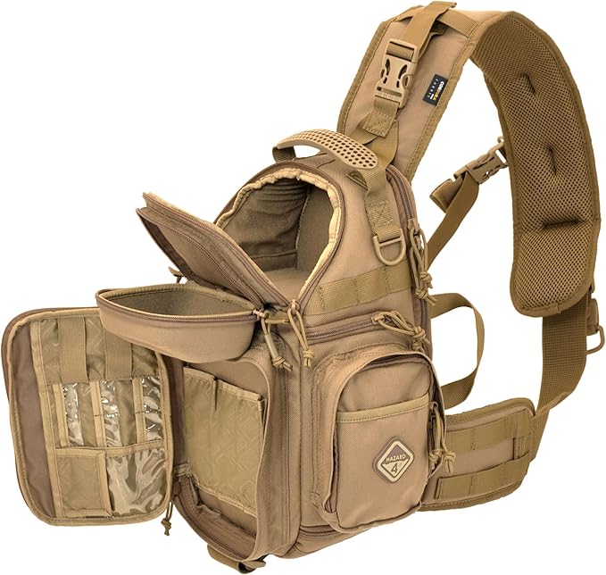 Freelance(TM) photo and drone tactical sling-pack by Hazard 4(R) - Coyote  7.5 x 7.9 x 14.9