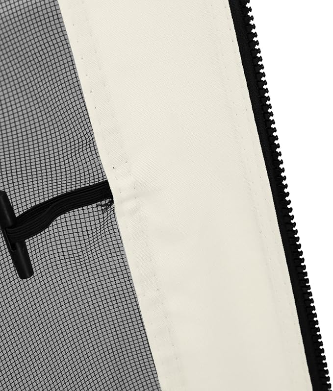 Outsunny 10' x 12' Universal Replacement Mesh Sidewall Netting for Patio Gazebos and Canopy Tents with Zippers Sidewall Only White