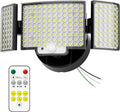 Motion Sensor Outdoor Light Hardwired 45W 7500LM Security Flood Lights Motion Detector Dusk to Dawn Light IP65 Waterproof 220 LEDs Floodlight with Remote Control for Garage Yard Porch