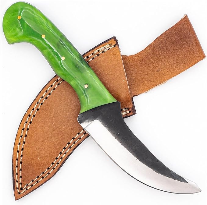 Armory Replicas™ Full Tang Outdoor Camping Knife – High Carbon Steel Trailing Point Blade for Hunting – Durable Versatile and Reliable Tool for Outdoor Adventures