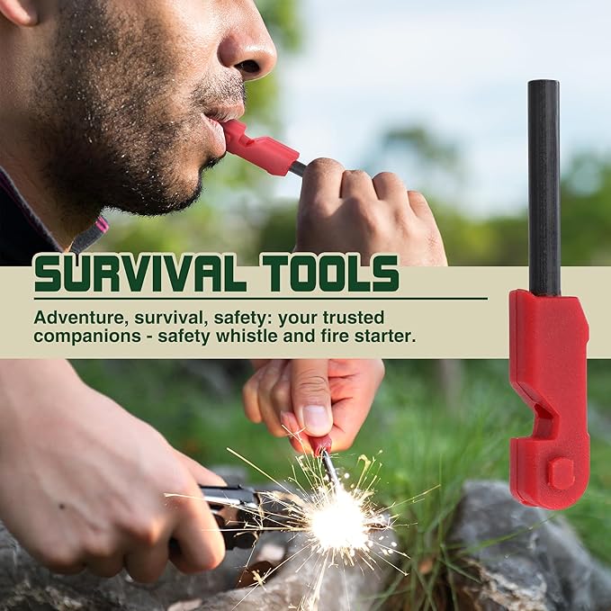 MOSSY OAK Multitool 19-in-1 Stainless Steel Multi Tool Pliers Survival Tools with Fire Starter Window Breaker Whistler Self-locking EDC Gear with Sheath for Outdoor Survival Camping Hiking