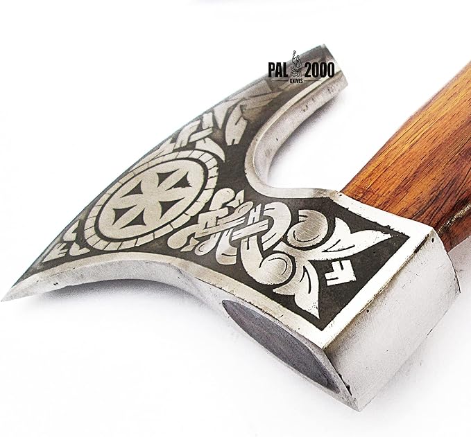 Splitting Axe Camping Chopping Hatchet Viking Tomahawk Battle Hunting Outdoor 9963