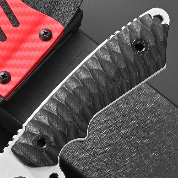 Eafengrow EF162 Fixed Blade Knife AUS-8 Steel Blade G10 Handle Full Tang Compact EDC Tool Fix Knifes for Outdoor Camping Survival