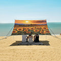 ALAZA Tuscany Sunflowers Beach Tent Sun Shelter Portable Canopy Sunshade for Outdoor Camping Picnics Backyard Fun 10x9 ft