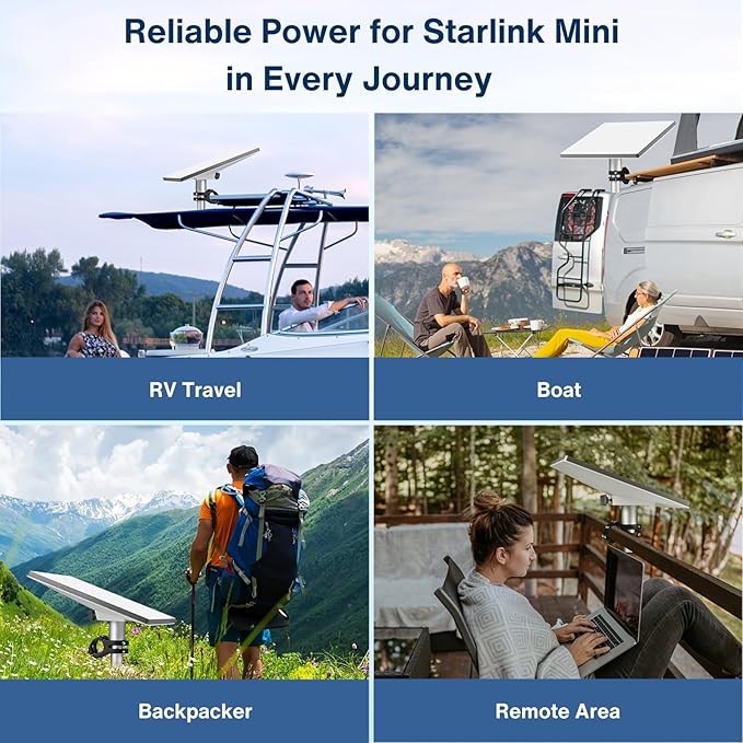 DC to DC Power Cable Cord 19AWG for Starlink Mini 10M/33FT Waterproof Barrel Jack Heat Resistant to 90°C Compatible with Starlink Power Adapter 60W 30V/2A Multiple Lengths Available