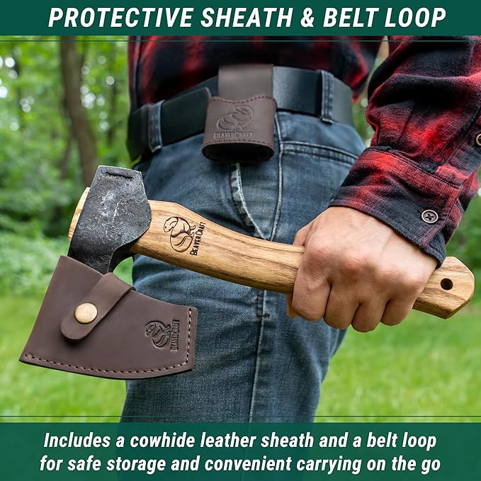 BeaverCraft AX6 Bushcraft Axe AX3 Camping Hatchet Tool Wood Splitting Axe