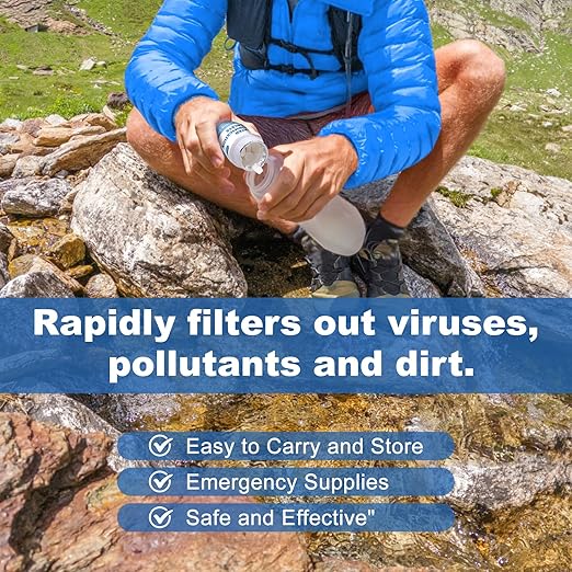 Water Purification Tablets (100 Count) - Water Tablets Purification for Drinking for Camping Boating Hiking Backpacking Emergencies - Portable Water Treatment for Safe Drinking Anywhere