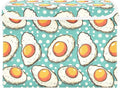 Storage Cube with Lid Fried Egg Cartoon Print 16.5×12.6×11.8 IN 1 Pack Collapsible Large Capacity Foldable Storage Basket Bin Organizer