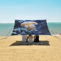 ALAZA Sea Underwater Animals Jellyfish Beach Tent Sun Shelter Portable Canopy Sunshade for Outdoor Camping Picnics Backyard Fun 10x9 ft
