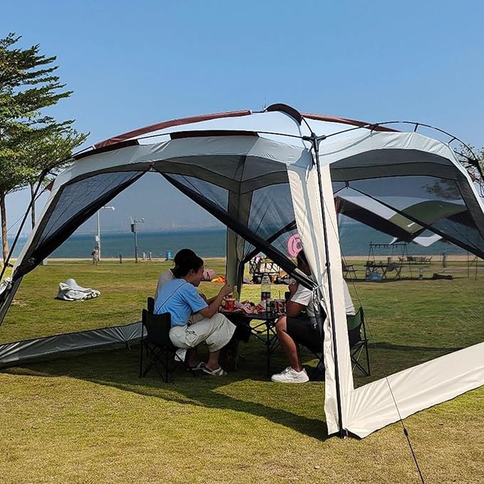Tent Camping | Portable Screen Shelter Sunshade HouseScreen House Tent | for Picnic Family Trip Backyard Road Trips Travel Beach