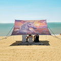 ALAZA Unicorn at Sunset Beach Tent Sun Shelter Portable Canopy Sunshade for Outdoor Camping Picnics Backyard Fun 10x9 ft
