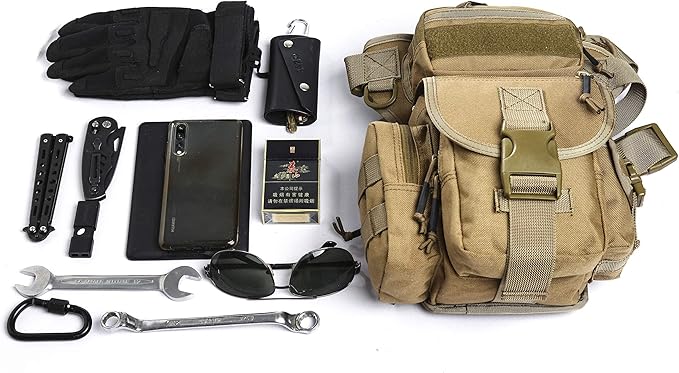 ANTARCTICA Waterproof Military Tactical Drop Leg Pouch Bag Type B Cross Over Leg Rig Outdoor Bike Cycling Hiking Thigh Bag
