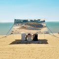 ALAZA Sea Turtle on Beach Beach Tent Sun Shelter Portable Canopy Sunshade for Outdoor Camping Picnics Backyard Fun 10x9 ft