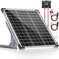 Voltset 50W Solar Panel Kit 12V Solar Battery Trickle Charger Maintainer + 10A MPPT Charge Controller + Adjustable Mount BracketWaterproof Solar Panel Battery Charger for Car Boat Marine RV Roof