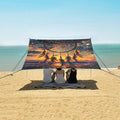 ALAZA Dream Catcher Stars Sunset Beach Tent Sun Shelter Portable Canopy Sunshade for Outdoor Camping Picnics Backyard Fun 10x9 ft
