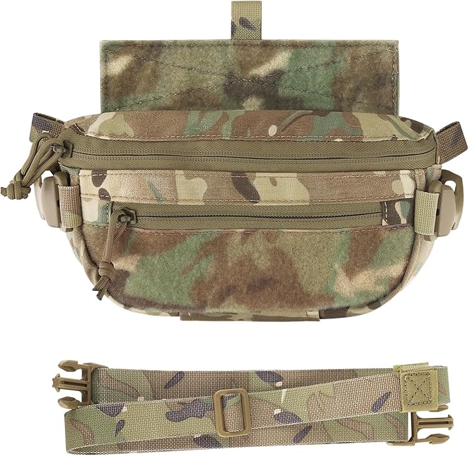 3 in 1 Drop Pouch Hanger Pouches Waistpack Sling Bag Fanny Pack for Vest JPC CPC LBT K19