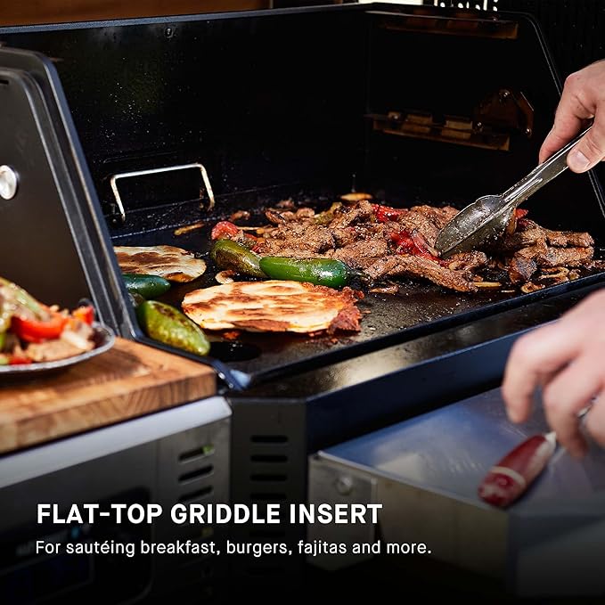 Masterbuilt® Gravity Series® 800 Smoker Grill - Charcoal Grill plus Griddle Insert Digital Control App Connectivity 800 Cooking Square Inches in Black Model MB20040221