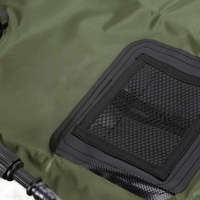 Fdit Solar Shower Bag Portable Solar Heating Camping Shower Bag for Outdoor Hiking Beach 20L Capacity PVC Material