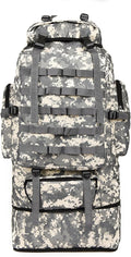 Tactical Backpack Military Molle Hiking 36-55L Camouflage Mountaineering Bag Tactical Hiking Bag Cycling Digital Camouflage