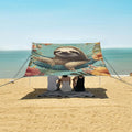 ALAZA Sloth Hammock Tropical Beach Tent Sun Shelter Portable Canopy Sunshade for Outdoor Camping Picnics Backyard Fun 10x9 ft