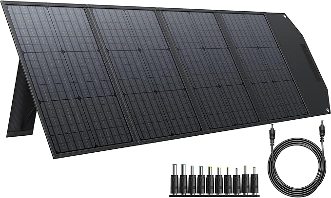 BLAVOR 120W Portable Solar Panel PD45W QC3.0 Fast Solar Charger DC18V 6.67A USB A&ampC Output Compatible with Power Stations Solar Generators Phones Tablets for RV Camping Off-Grid Road Trips