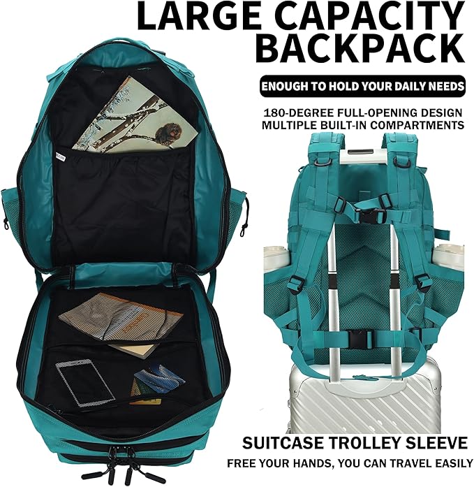 Military Tactical Backpack 45L/25L 3 Day Assault Pack Molle Daypack Hiking Backpack for Men and Women